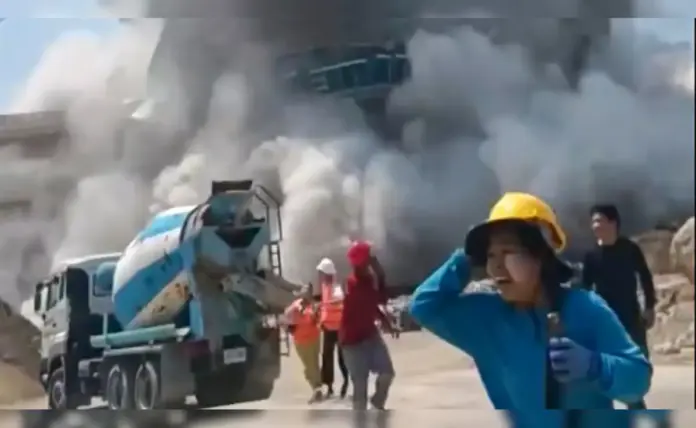 उन्होंने बैंकॉक गगनचुंबी इमारत गिरने से पहले दोषपूर्ण स्तंभ देखा: पीड़ित की साथी